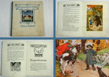 Kinderbuch Das verzauberte Schloß - Märchen von Clara Schott 1928