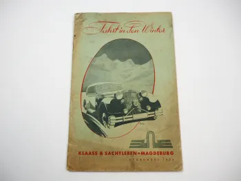Klaass & Sachtleben Magdeburg KFZ Zubehör Winterliste Katalog 1938/39