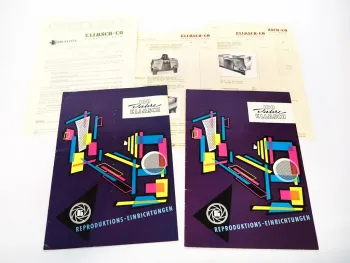 Klimsch Frankfurt Fotozubehör Kamera Repro Geräte 2x Katalog + Angebot 1958