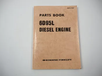 Komatsu 6D95L Diesel Engine FD 33 35 40 45 -4 50 60 70 -5 Forklift Parts Book 89