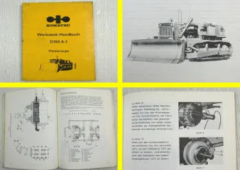 Komatsu D155A-1 Planierraupe Werkstatthandbuch Reparaturhandbuch 1980er
