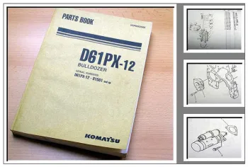 Komatsu D61PX-12 Ersatzteilkatalog Parts book 2000/2001