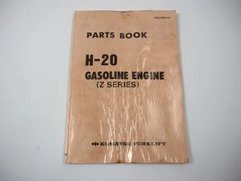 Komatsu H20 H-20 Gasoline Engine FG 15H 18H 20 23 25 28 30 Forklift Parts Book