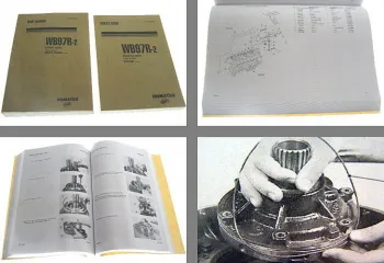 Komatsu WB97R-2 Shop Manual Werkstatthandbuch + Parts Book Ersatzteilliste 2002