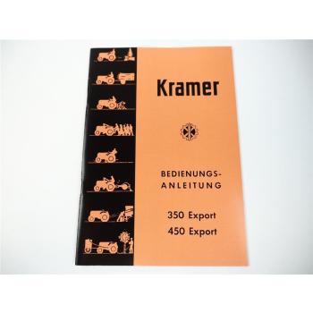 Kramer 350 450 Export Betriebsanleitung Bedienungsanleitung