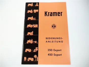 Kramer 350 450 Export Betriebsanleitung Bedienungsanleitung