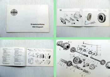 Kramer 450 Export Ersatzteilliste Schlepper ca 1965 Bildkatalog
