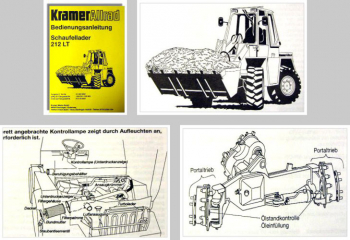 Kramer Allrad 212 LT Schaufellader Betriebsanleitung 1993