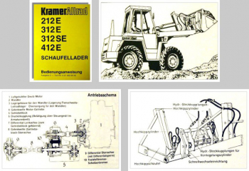 Kramer Allrad 212E 312E Schaufellader Betriebsanleitung