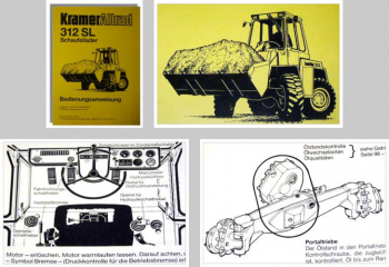 Kramer Allrad 312SL Lader Bedienungsanleitung ca. 1986