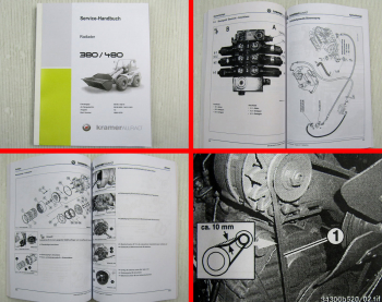 Kramer Allrad 380 / 480 Radlader Service-Handbuch Wartung Schaltpläne