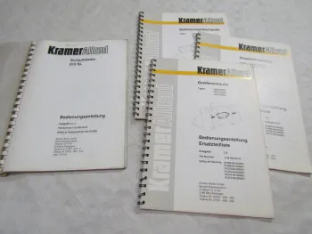 Kramer Allrad 612 SL Bedienungsanleitung + 3 Handbücher Schaufel Stapler
