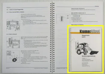 Kramer Allrad 616S Baggerlader Bedienungsanleitung Betriebsanleitung 1994