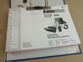 Kramer Allrad 620 Serie 2 Schaufellader Ersatzteilliste 8/2000