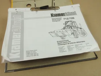 Kramer Allrad 712 720 Ersatzteilliste Parts List Catalogue de pieces 10/1999
