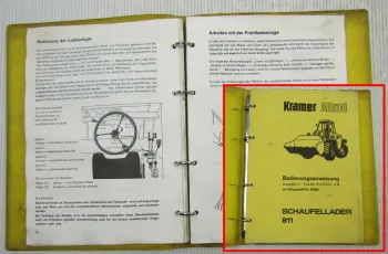 Kramer Allrad 811 Schaufellader Betriebsanleitung Bedienungsanweisung