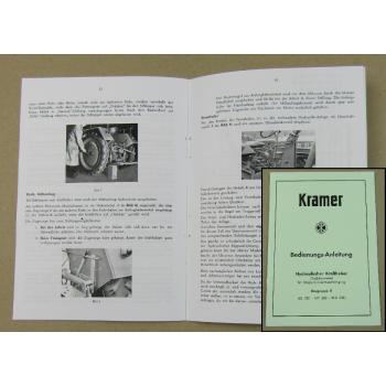 Kramer KL 250, KW 280, KLD 330 Kraftheber Handbuch