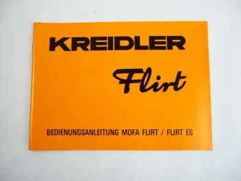 Kreidler Flirt ES Mofa 49 ccm Bedienungsanleitung 1983