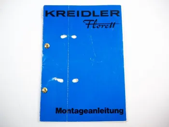 Kreidler Florett K 54 Montageanleitung 1978 Reparaturhandbuch Werkstatthandbuch