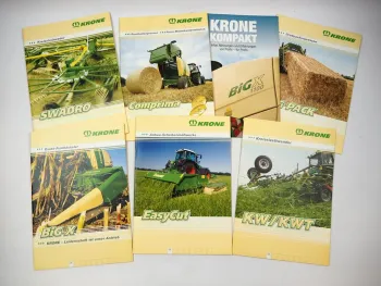 Krone Landtechnik Pressen Mähwerke Feldhäcksler 7x Prospekt 2009/10