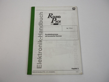 Krone RoundPack Rundballenpresse Elektronik-Handbuch Schaltplan 2001