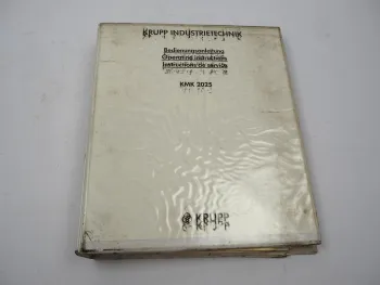 Krupp KMK 2025 Mobilkran Betriebsanleitung Bedienung Wartung Schaltplan 1991
