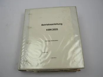 Krupp KMK 2025 Mobilkran Betriebsanleitung Bedienung Wartung Schaltplan 1992