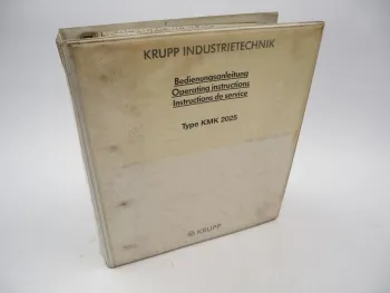 Krupp KMK 2025 Mobilkran Betriebsanleitung Bedienung Wartung Schaltplan ca. 1986
