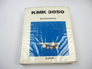 Krupp KMK 3050 Mobilkran Betriebsanleitung Bedienungsanleitung Schaltplan 1994