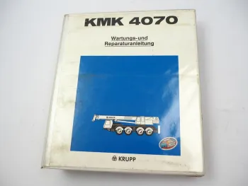 Krupp KMK 4070 Mobilkran Werkstatthandbuch Reparaturanleitung 1991
