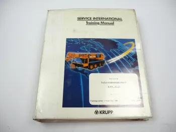 Krupp KMK 4080 Mobilkran Schulungshandbuch Service Training Schaltplan 1992
