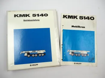 Krupp KMK 5140 Mobilkran Betriebsanleitung Bedienungsanleitung Schaltplan 1992