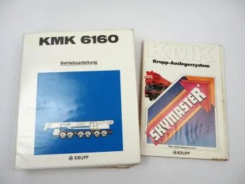 Krupp KMK 6160 Mobilkran Betriebsanleitung Bedienung Wartung Schaltplan 1991