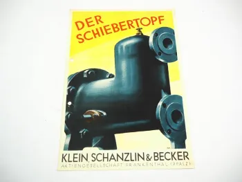 KSB Klein Schanzlin und Becker AG Frankenthal Pfalz Armaturen Prospekt 1932