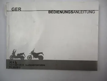 KSR Moto TR 50SM 50X D01-EU4 Supermoto Betriebsanleitung Owner Manual 2018