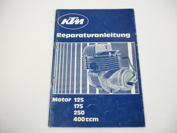 KTM 125 175 250 400 ccm Motor Reparaturanleitung Werkstatthandbuch 1978