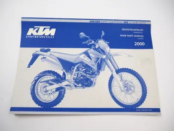 KTM 400 620 Super Competition SC Supermoto Ersatzteilliste Fahrgestell 2000