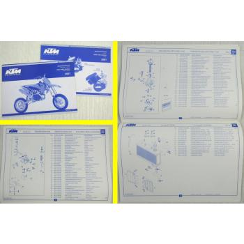 KTM 50SX Pro Senior LC Ersatzteilliste Parts List Fahrgestell Motor S5-E S5-GS