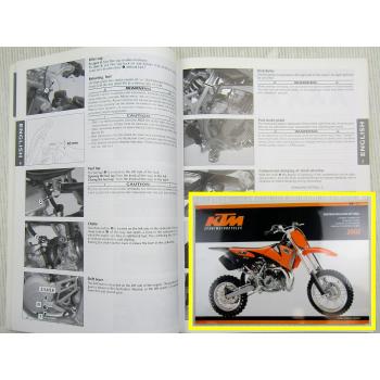KTM 65SX Bedienungsanleitung Betriebsanleitung Owners Handbook 2002