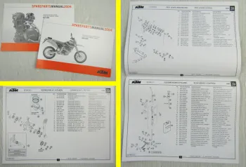 KTM 660SMC Ersatzteilliste Parts List Fahrgestell Chassis + Motor Engine 2004