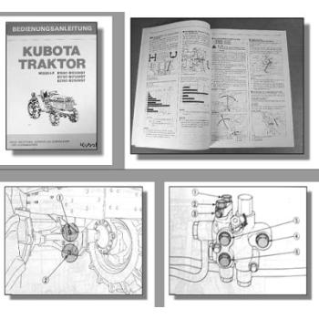 Kubota B1550 1750 2150 / HST Traktor Betriebsanleitung
