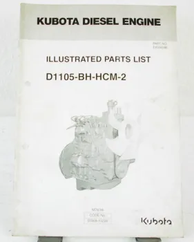 Kubota D1105-BH-HCM-2 Motor Ersatzteilliste in engl. Parts List 11/94