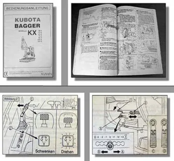 Kubota KX 36-2, 41-2, 61-2, 71-2, 91-2, 121-2, 161-2 Bagger Betriebsanleitung