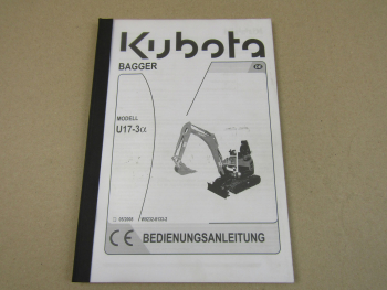 Kubota U217-3 alpha Bagger Bedienungsanleitung Betriebsanleitung 2008