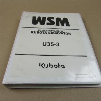 Kubota U35-3 Excavator Workshop Manual Werkstatthandbuch