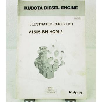 Kubota V1505-BH-HCM-2 Motor Ersatzteilliste in engl. Parts List 11/1994