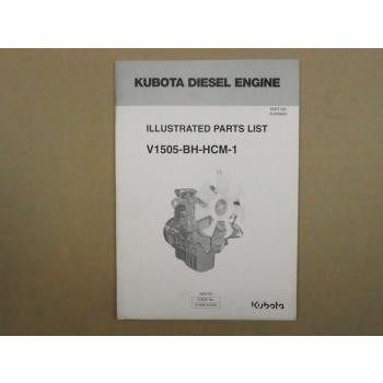Kubota V1505 Diesel Engine Ersatzteilliste Illustrated Parts List 1994
