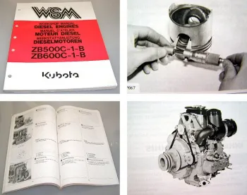 Kubota ZB500C-1-B ZB600C-1-B Dieselmotor Werkstatthandbuch Workshop Manual