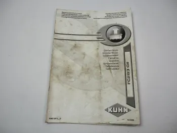 Kuhn FC283 GII Scheibenmäher Montageanleitung Assembly Instructions 2006
