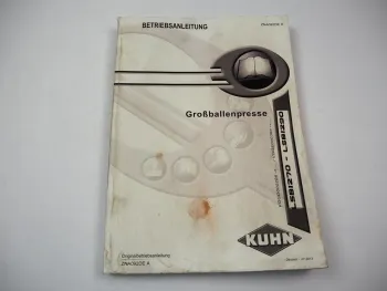 Kuhn LSB 1270 1290 Großballenpresse Betriebsanleitung 2013